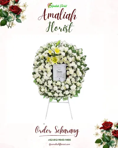 Krans Bunga Duka Cita di Fiditan